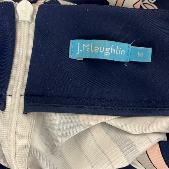 J.McLaughlin Mock Neck Shift Dress Womens Size Medium Catalina Cloth - Picture 6 of 7